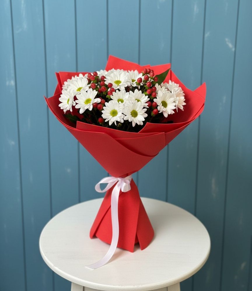 Букет цветов из: Хризантемы в Красном Яре Астраханской области