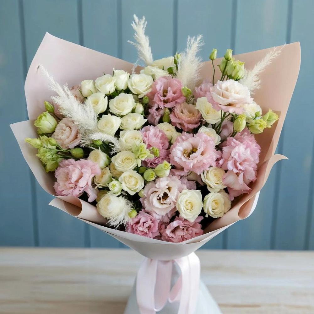 Букет цветов из: Альстромерии и Розы в Красном Яре Астраханской области