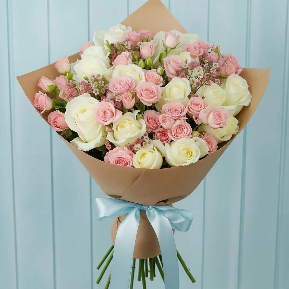 Букет цветов из: Розы в Красном Яре Астраханской области