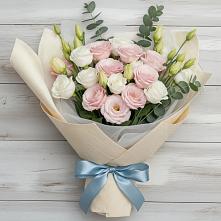 Букет цветов из:  Лизиантусы в Красном Яре Астраханской области