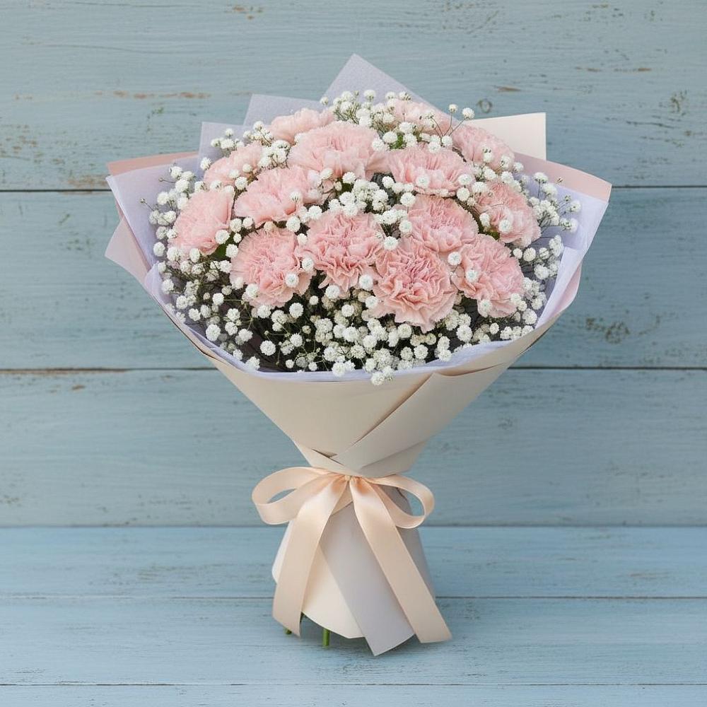 Букет цветов из: Гвоздики в Красном Яре Астраханской области