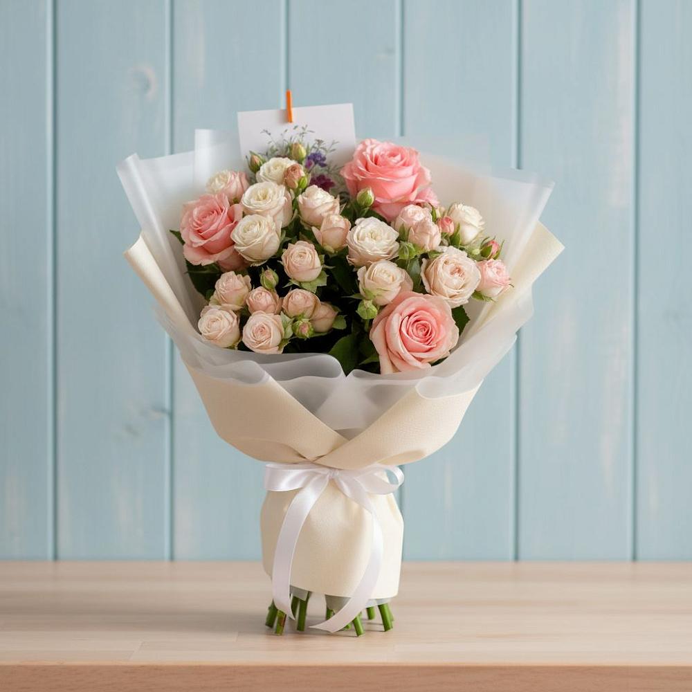 Букет цветов из: Розы в Красном Яре Астраханской области