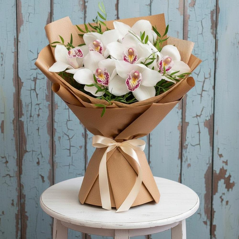 Букет цветов из: Орхидеи и Розы в Красном Яре Астраханской области