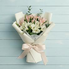 Букет цветов из:  Альстромерии #REPLACE_PRED# Красном Яре Астраханской области