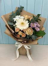Букет цветов из:  Герберы и Хризантемы в Красном Яре Астраханской области