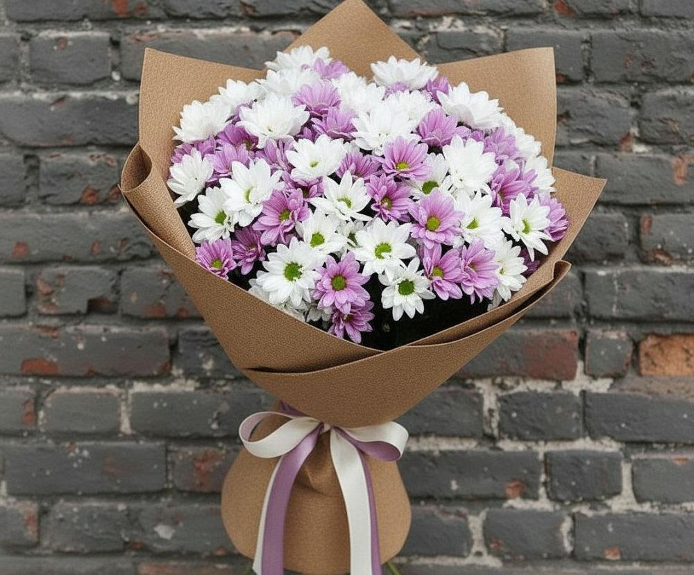 Букет цветов из: Хризантемы в Красном Яре Астраханской области