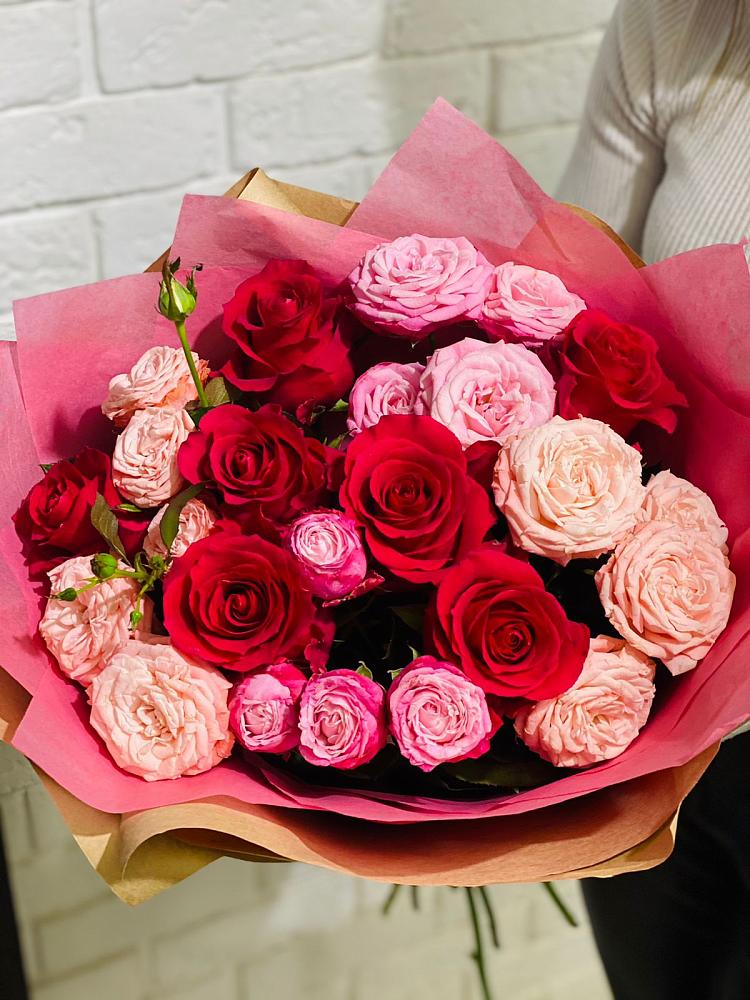 Букет цветов из: Розы в Красном Яре Астраханской области