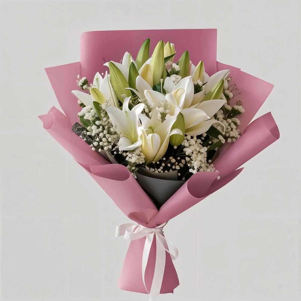Букет цветов из: Лилии в Красном Яре Астраханской области