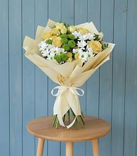 Букет цветов из:  Хризантемы и Розы в Красном Яре Астраханской области