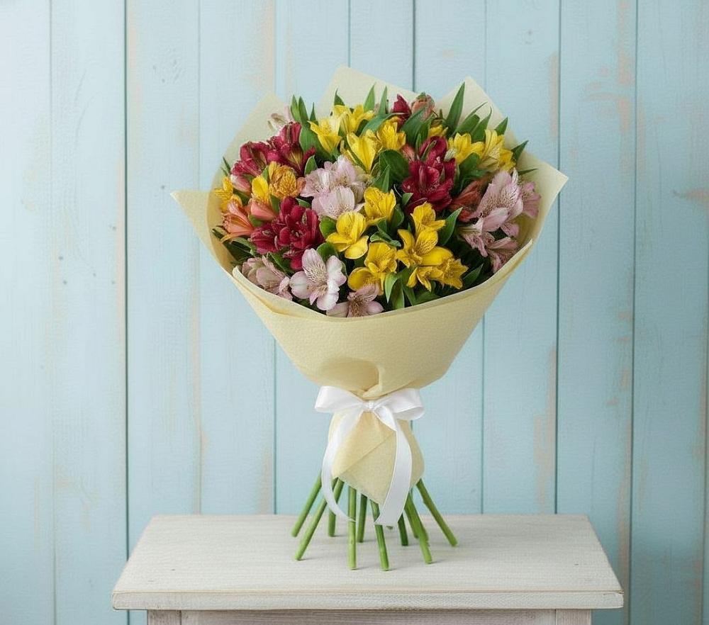 Букет цветов из: Альстромерии в Красном Яре Астраханской области