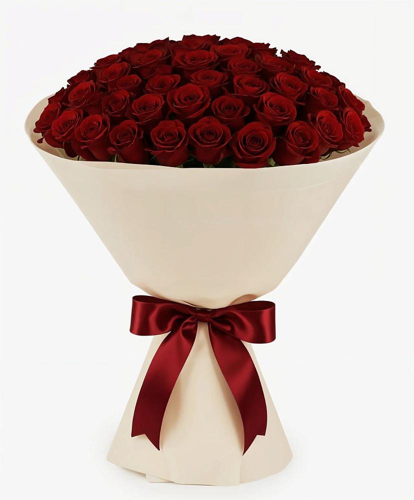 Букет 101 Бордовая роза Блэк Бакарра в Красном Яре Астраханской области