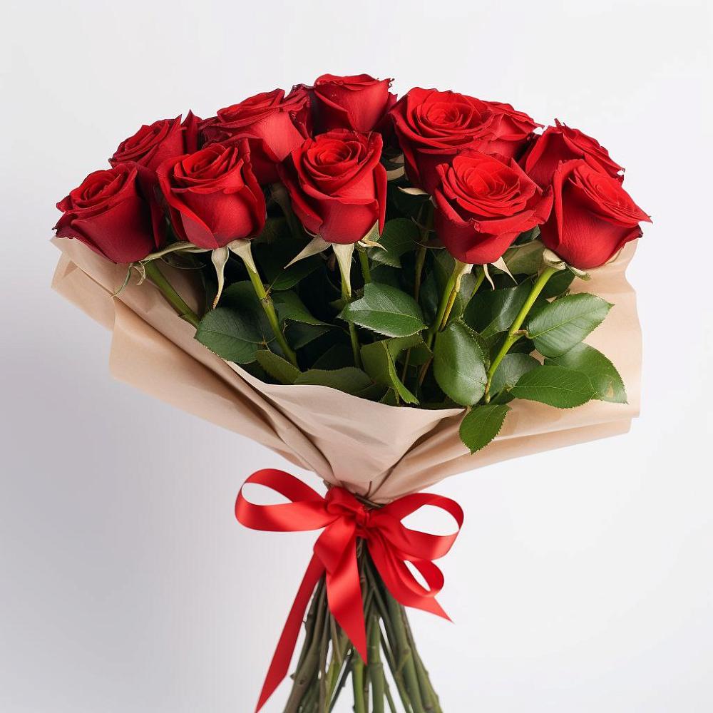 Букет 11 Красных роз Эдлесс Лав в Красном Яре Астраханской области